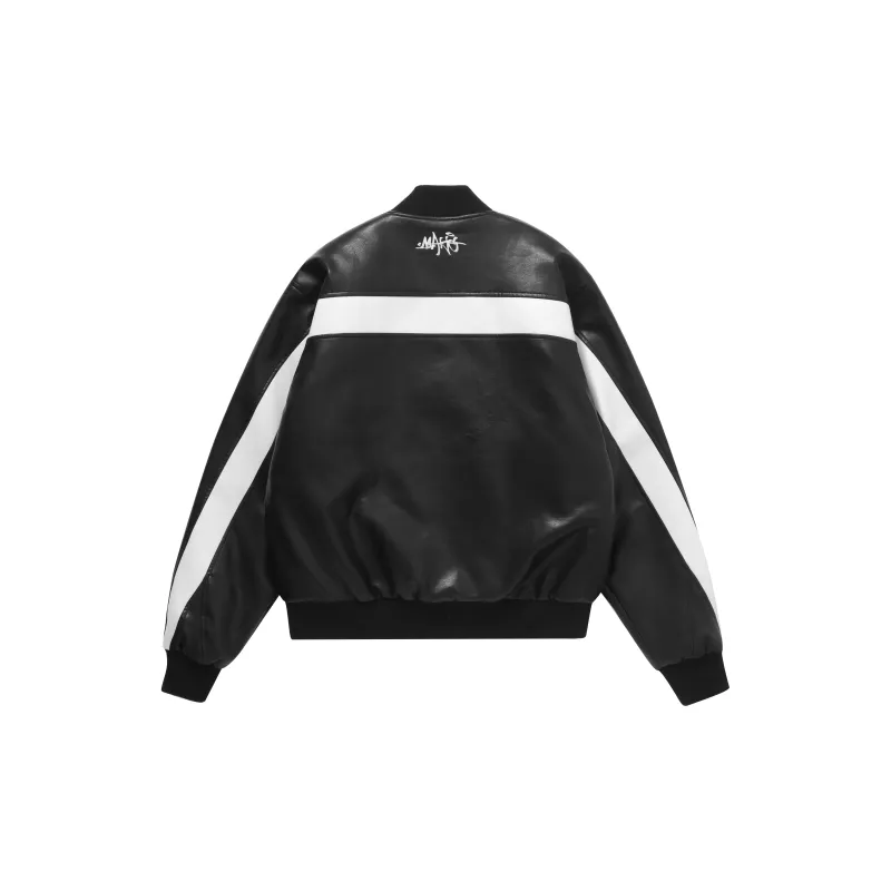 Makemore Baseball Jacket Unisex Black-1