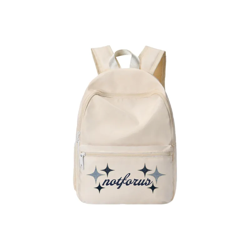 QRST Polyester Backpack Unisex Apricot-0