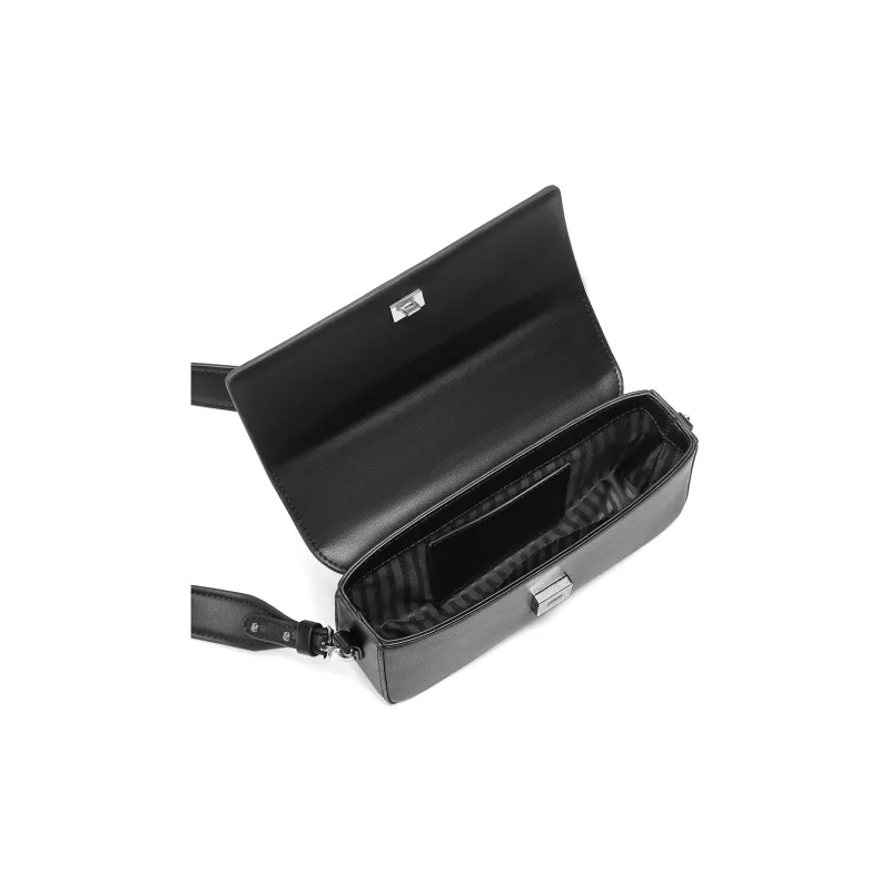 Yawei Kuroda PU Crossbody Bag Trumpets Unisex Black-5