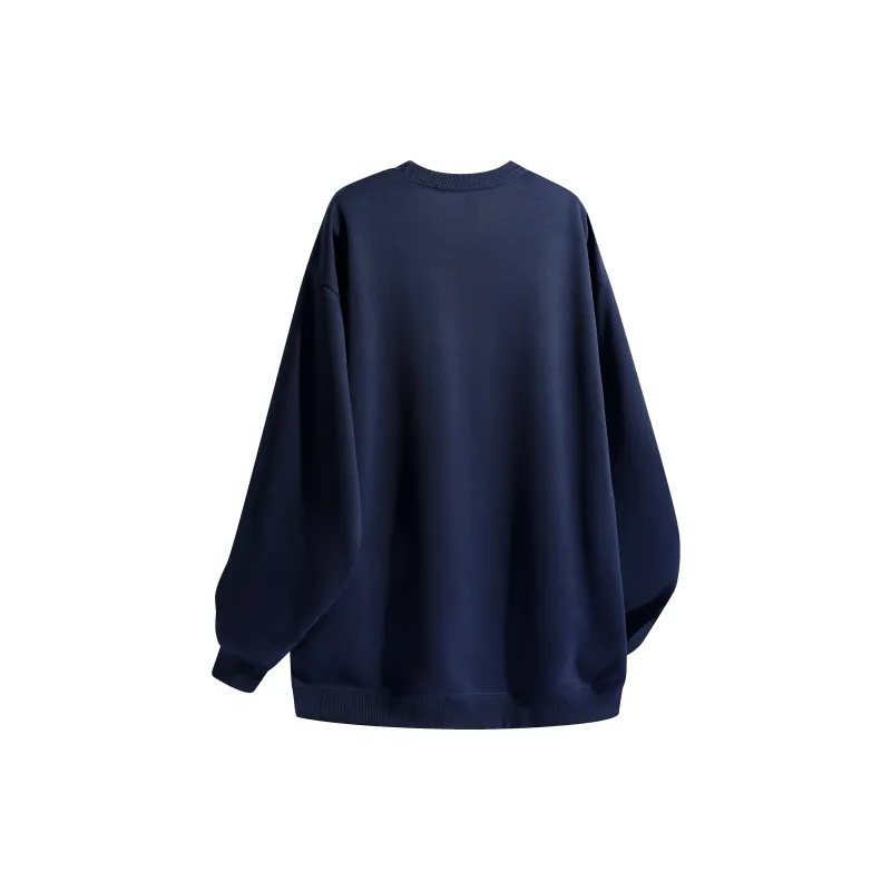 Kepu Sweatshirt Unisex Navy Blue With White Print-2