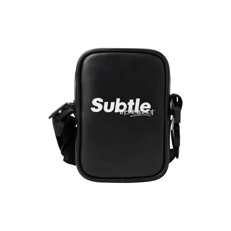 Subtle PVC Shoulder Bag, Crossbody Bag Trumpets Unisex Peacock Green/Obsidian Black-3
