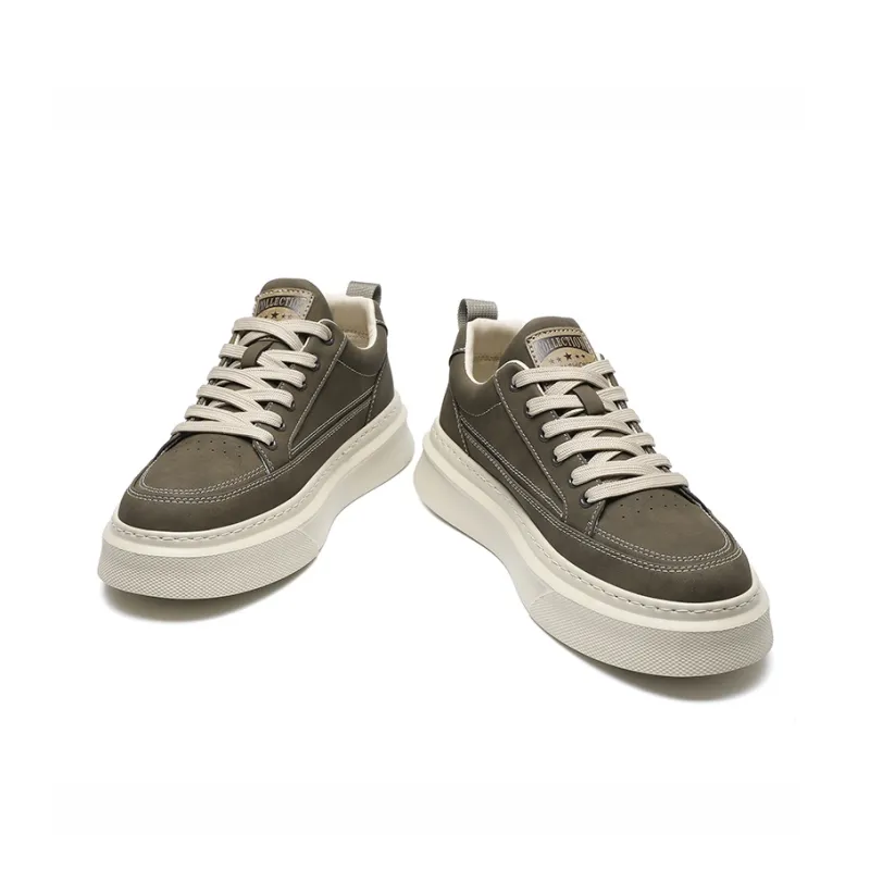 CEDAR HAN Abrasion Resistant Lightweight Height Increasing Low Top Skateboard Shoes Men's-3