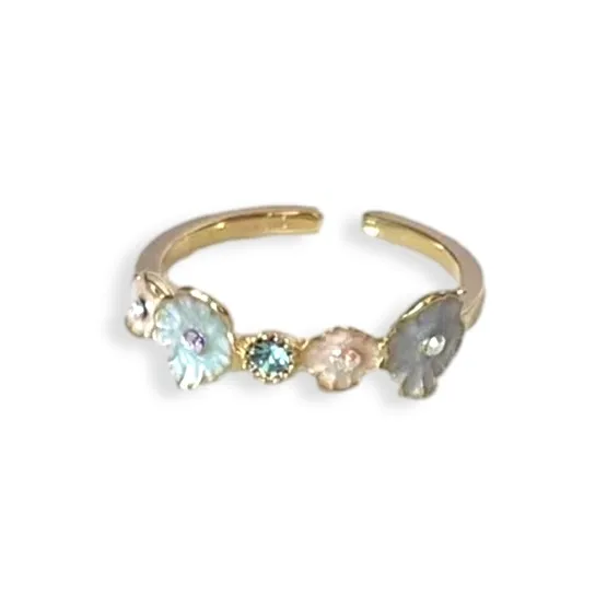 SHEEHHYY Alloy/Drip Glaze Rings Unisex-3