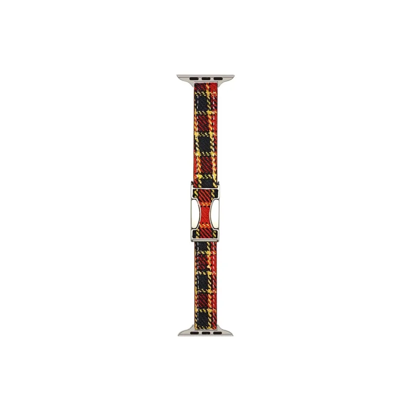 ZHENGGUANG Watch Band Apple Compatibility Woolen, Genuine Leather Material-11