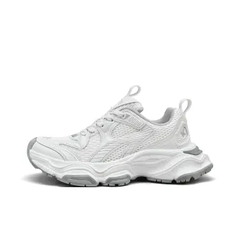 SK.TRIP Cushioned Wear Resistant Supportive Lightweight Height Increasing Low Top Running Shoes Unisex Titanium Gray