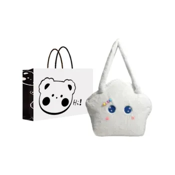 NX DOUGHNUT Plush Shoulder Bag Women's White