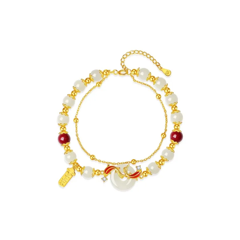 VANA Hetian Jade Bracelets Pale Greenish White Jade Women's-0