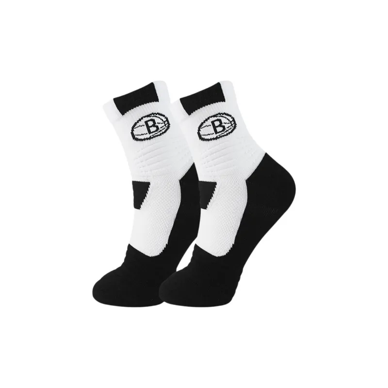 NBA Brooklyn Nets Basketball Socks Men's 4 Pack-1