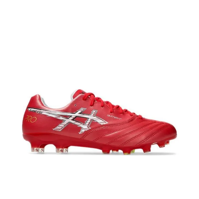 Asics DS LIGHT X FLY PRO Anti Slip Wear Resistant Soccer Shoes Men's Red-1