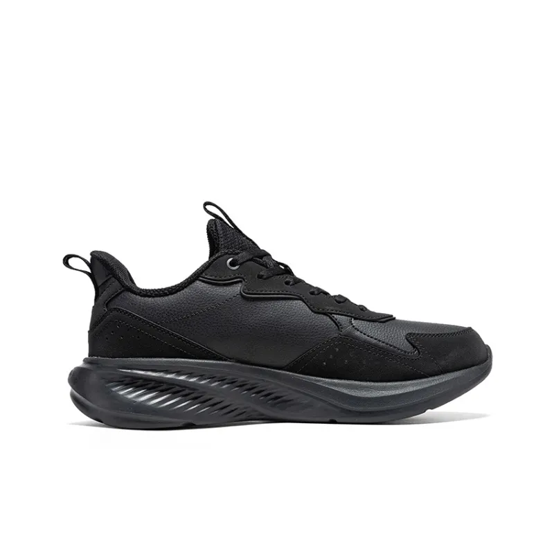 361° Slip Resistant Lightweight Waterproof Low Top Casual Running Shoes Men's Black-1