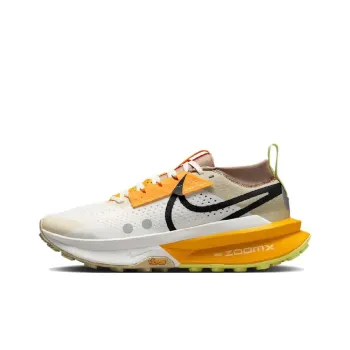 Nike Zegama 2 Anti Slip Wear Resistant Low Top Trail Running Running Shoes Women's White Gray Yellow