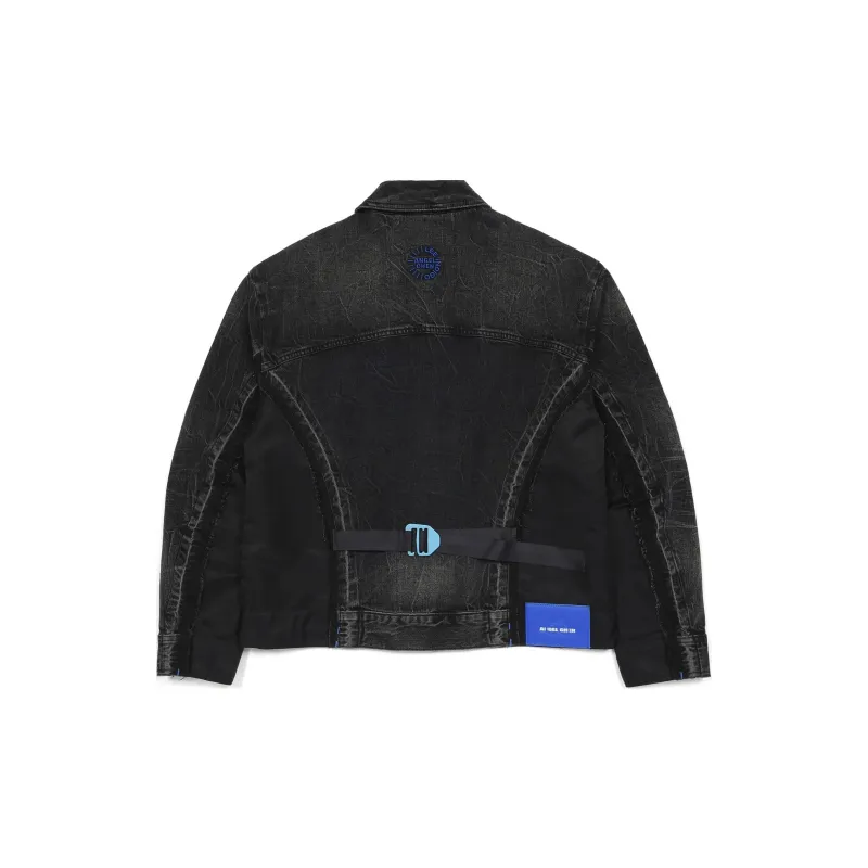 Angel Chen X Lee ANGEL CHEN Collaboration Denim Jackets Unisex Black-1