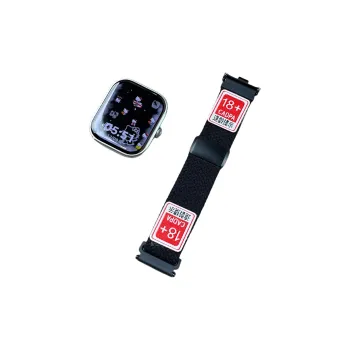Mr. Strap Watch Band Red Beige Compatibility Nylon Material