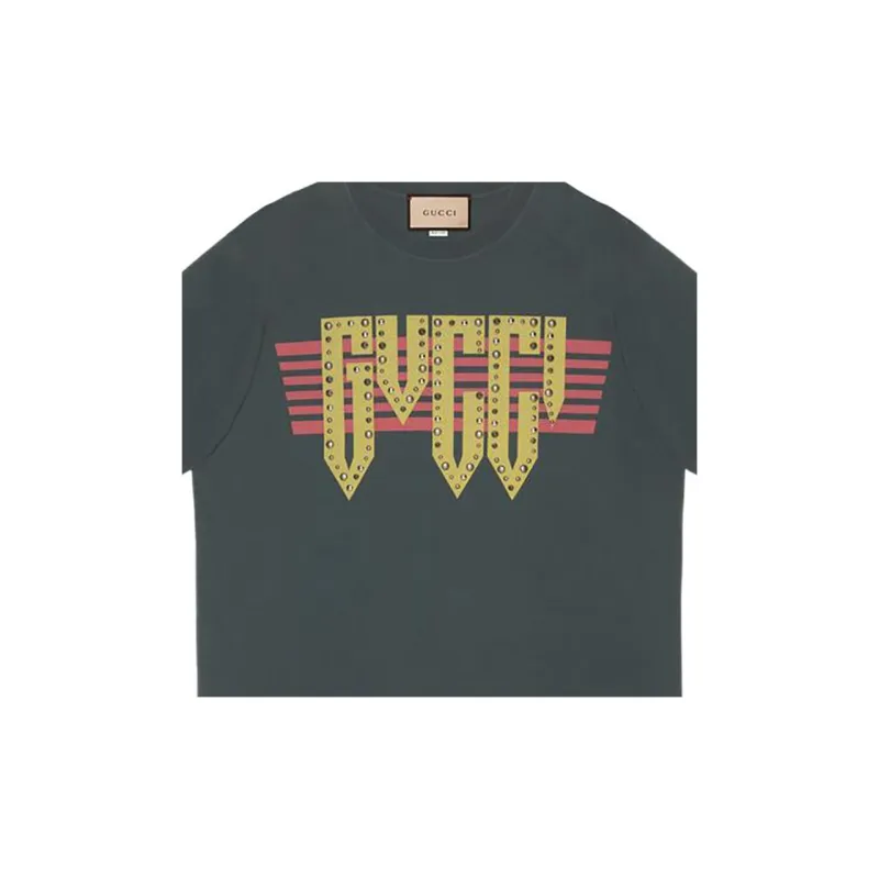 GUCCI Logo Print T shirt-3