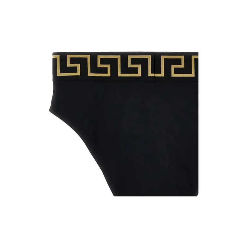 VERSACE Greca Border High waist Bikini Bottoms-4