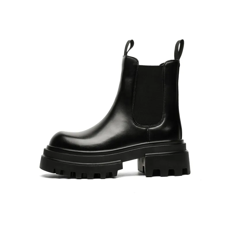 WEISHIBANGWEI Short Chelsea Boots Men's-0
