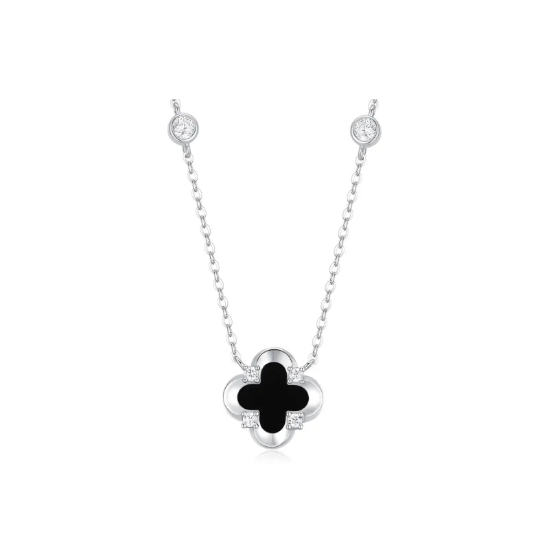 KADER Lucky Four Leaf Clover Series Jade Necklaces Women's-17
