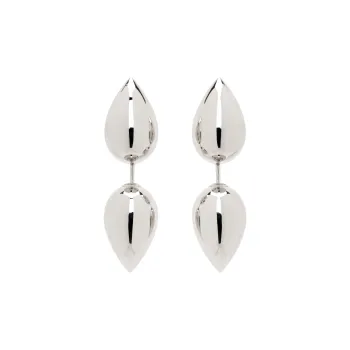 Burberry 925 Sterling Silver Stud Earrings Women's Silver