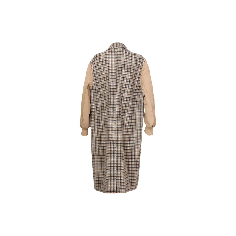 ROEYSHOUSE Coats Women's Khaki Plaid-1