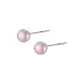 Light Purple Pearl Stud Earring[999 Fine Silver]eh-3398.ebC