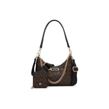 ALDO Artificial Leather Shoulder Bag Medium Size Women's Dark Mixed Color/Light Mixed Color/Blue