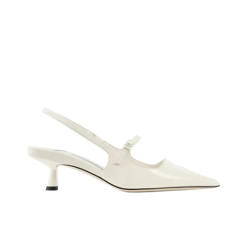 Jimmy Choo Didi Irregular Heel High Heels 4.5cm Women's Latte-1