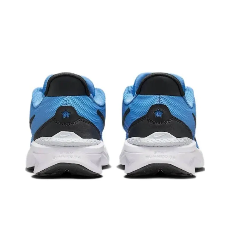 Nike Star Runner 4 Anti Slip Wear Resistant Low Top Kids' Running Shoes Blue/Black Unisex-4