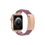 T-Strap Magnetic Clasp Stainless Steel, Smoke Purple (Rose Gold Buckle)