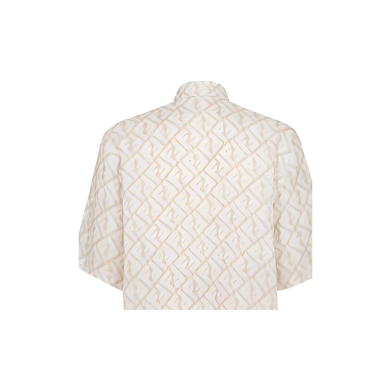 FENDI Shirts Men Beige-5
