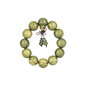 Emerald Green Sandalwood Bracelets Unisex