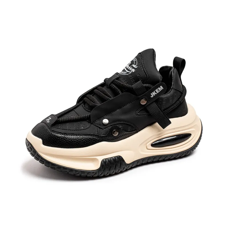 JKEM Cushioning Anti-Slip And Wear-Resistant Height Increasing Low-Top Chunky Sneakers Men's-6