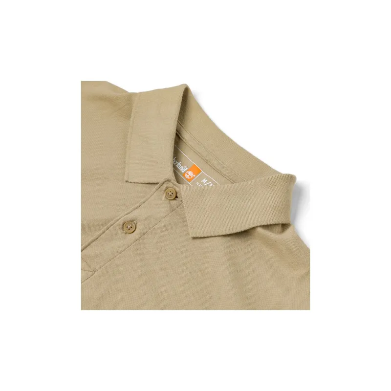 Timberland Polo Shirt Men's Liquorice Yellow-4