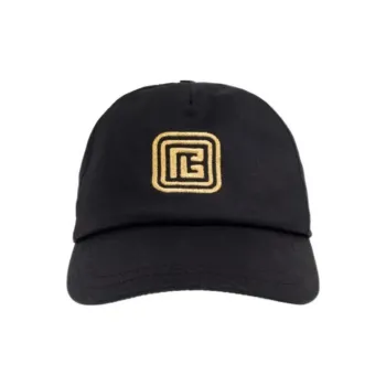BALMAIN Logo Embroidered Curved Peak Cap