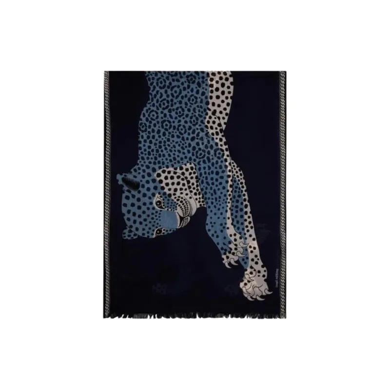 INOUITOOSH Wool Knit Scarves Women's Multicolor-0