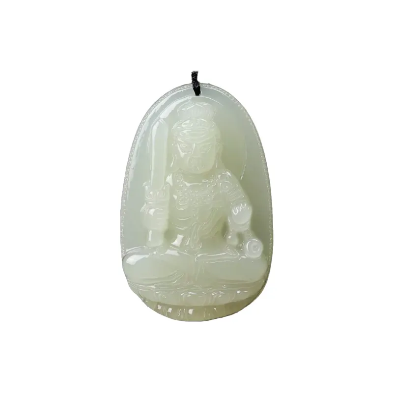 YULONGFEITIAN Hetian Jade Pendants Green Jade Unisex-6