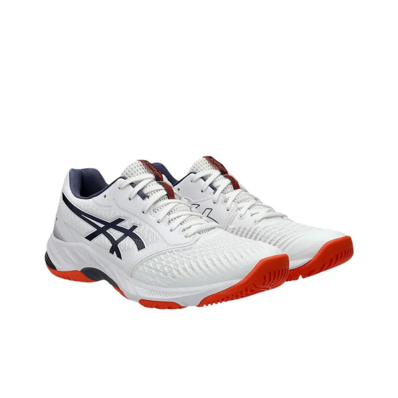 Asics Netburner Ballistic Ff 3 White Indigo Fog-2