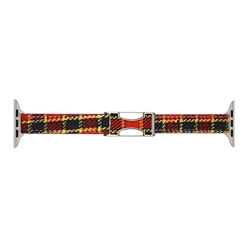 ZHENGGUANG Watch Band Apple Compatibility Woolen, Genuine Leather Material-10