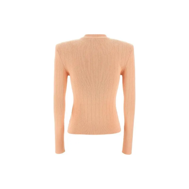 BALMAIN Button Embellished Knitted Jumper-1