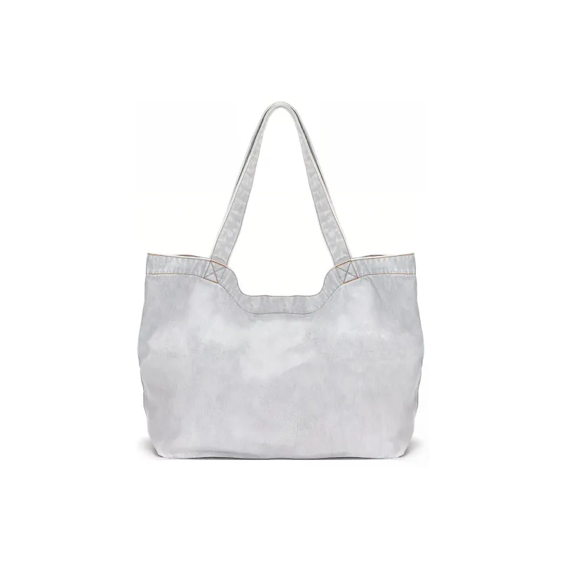 MATIN KIM Cotton Tote Bag, Shopping Bag, Handbag, Shoulder Bag Tubas Women's Sky Color-1