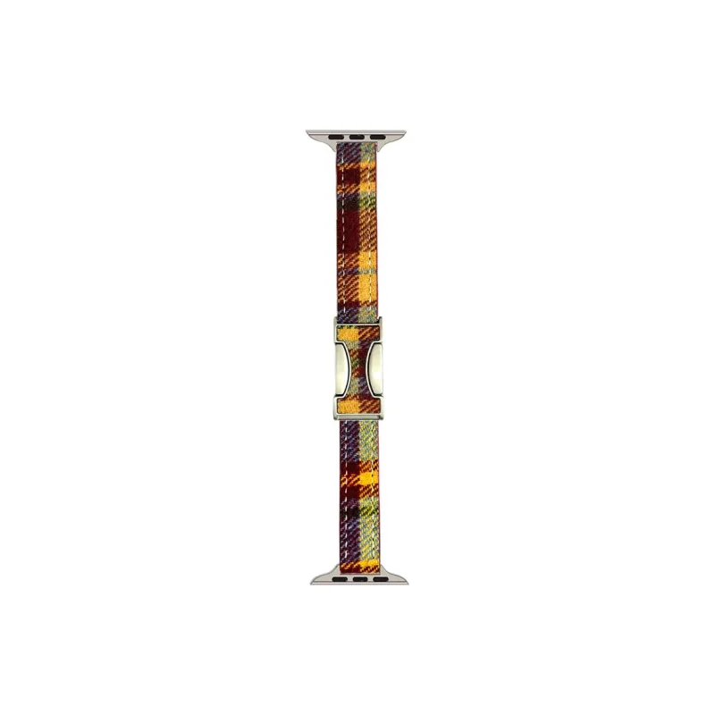 ZHENGGUANG Watch Band Apple Compatibility Woolen, Genuine Leather Material-20