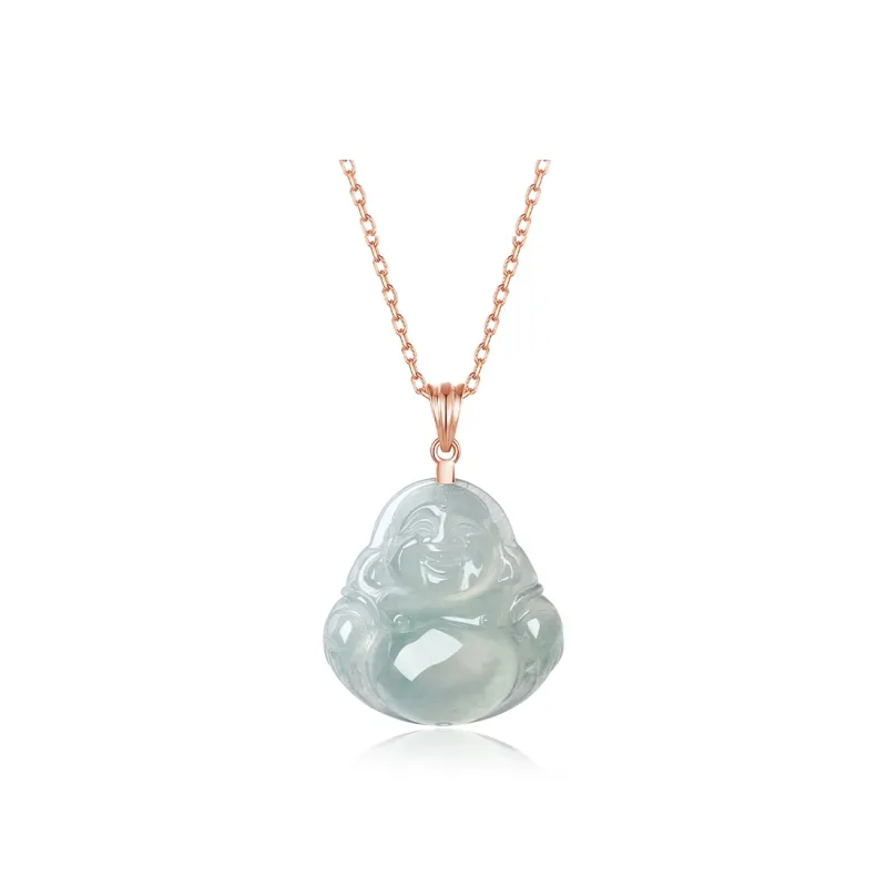 YASHENGZHUBAO Ice Type Jadeite Necklaces Women's-19
