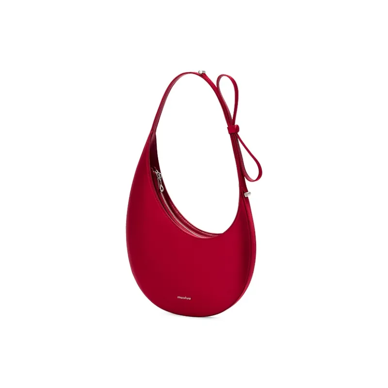 Muuluu Fabric Swan Crescent Bag For Girlfriend Shoulder Bag Medium Size Women's Multicolor-2