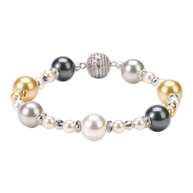 Vegetarian Faux Pearl Copper Bracelets Women's-0