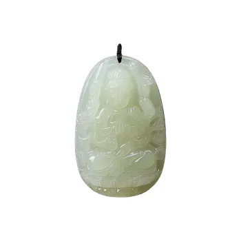 YULONGFEITIAN Hetian Jade Pendants Green Jade Unisex