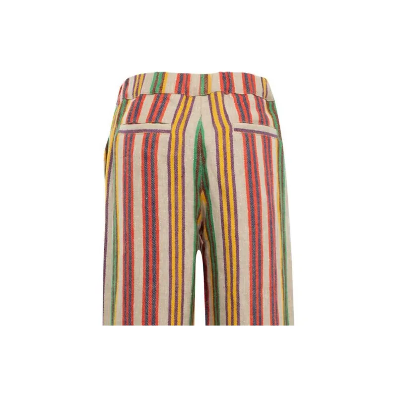THE ELDER STATESMAN SS24 Casual Pants Women's Beige-2