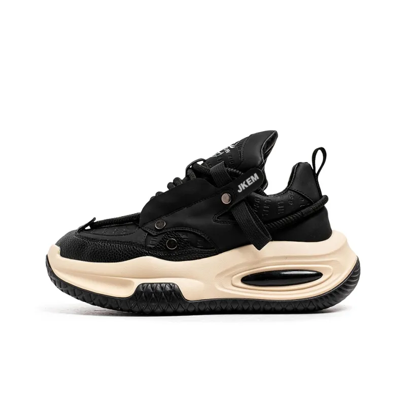 JKEM Cushioning Anti-Slip And Wear-Resistant Height Increasing Low-Top Chunky Sneakers Men's-5