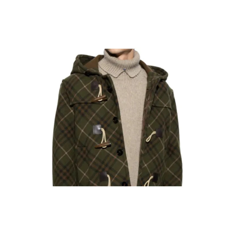Burberry Checkered Hooded Jacket-6