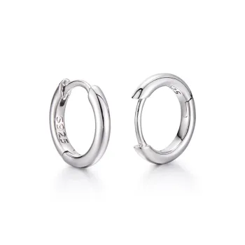 IDEAGEMER S925 Silver Earrings Men's