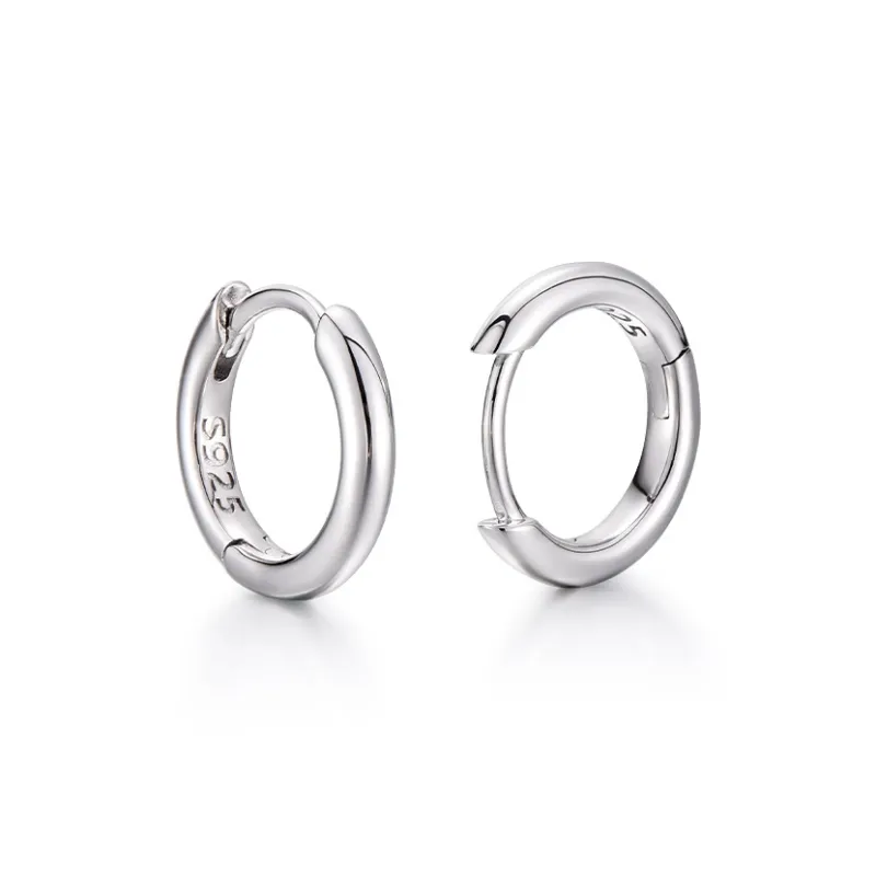 IDEAGEMER S925 Silver Earrings Men's-6