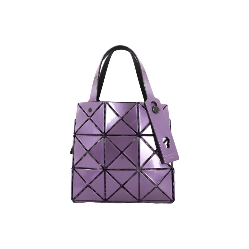 ISSEY MIYAKE CARAT Nylon Tote Bag Shopping Bag Handbags Women's Purple-1